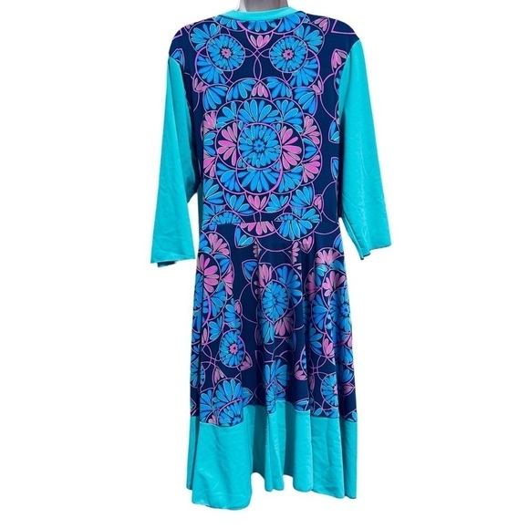 BIANCA Zidik Floral Preppy Wrap Dress Large - Picture 3 of 10